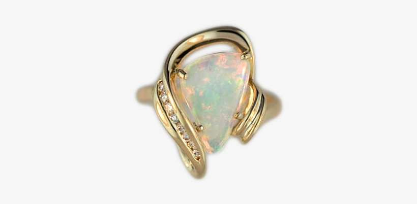 Ladies Australian Fire Opal Ring - Pre-engagement Ring, transparent png