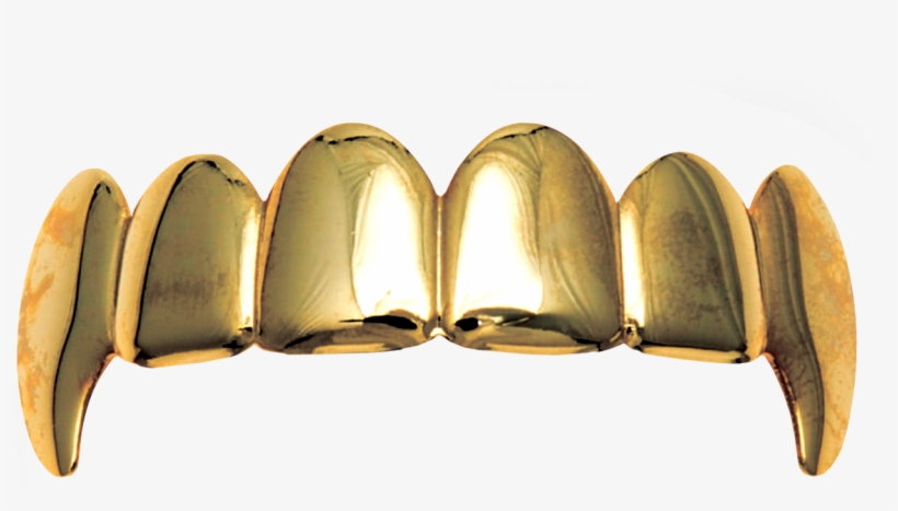 Gold Jewellery Tooth Fang - Diente De Metal Png, transparent png