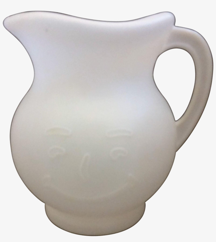 Kool Aid Man Face Pitcher White Plastic 1980s - Kool-aid Man, transparent png