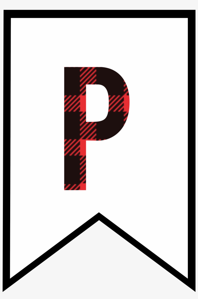 Pin By Mercia Van Wyk On Birthday - Buffalo Plaid Letter, transparent png