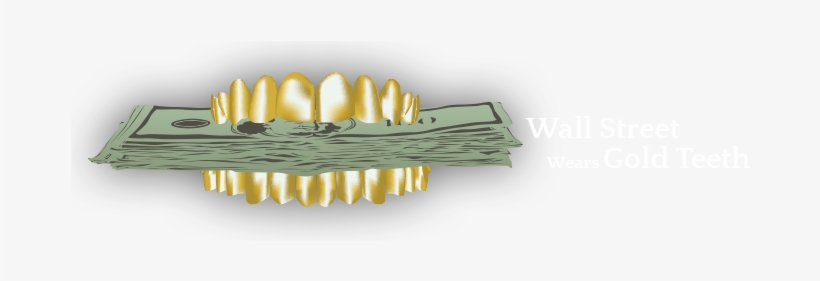 Wall Street Wears Gold Teeth Llc Logo - Wood, transparent png