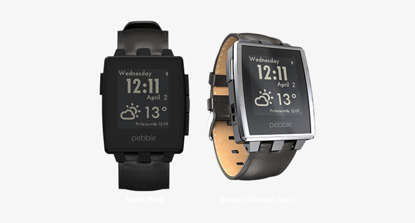 Pebble Steel, The Best Overall Smartwatch - Pebble Steel - Smart Watch - Brushed Stainless Steel, transparent png
