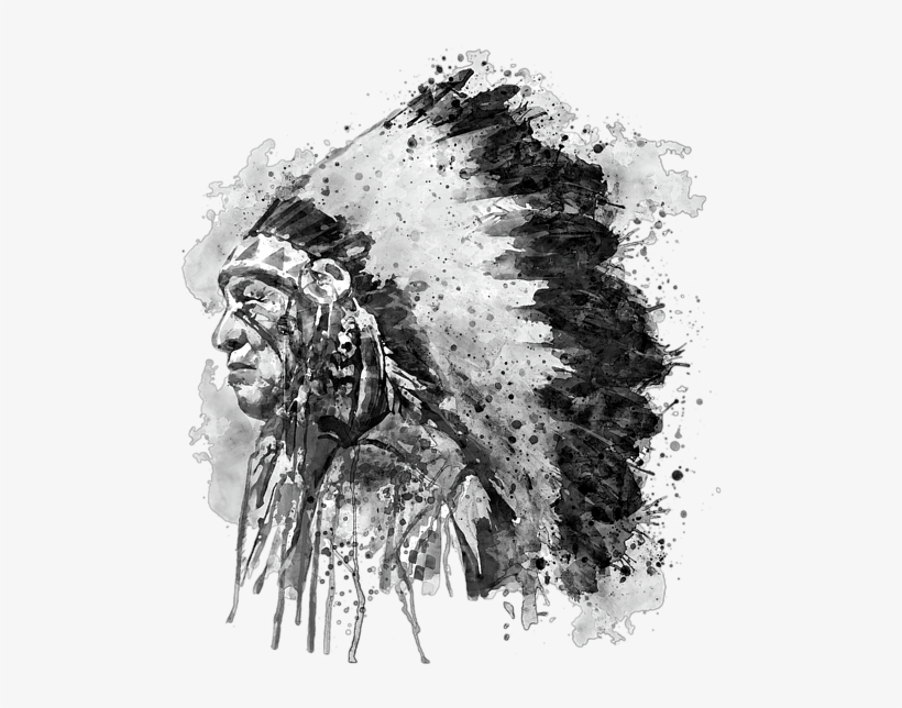 Bleed Area May Not Be Visible - Native American Face Art, transparent png