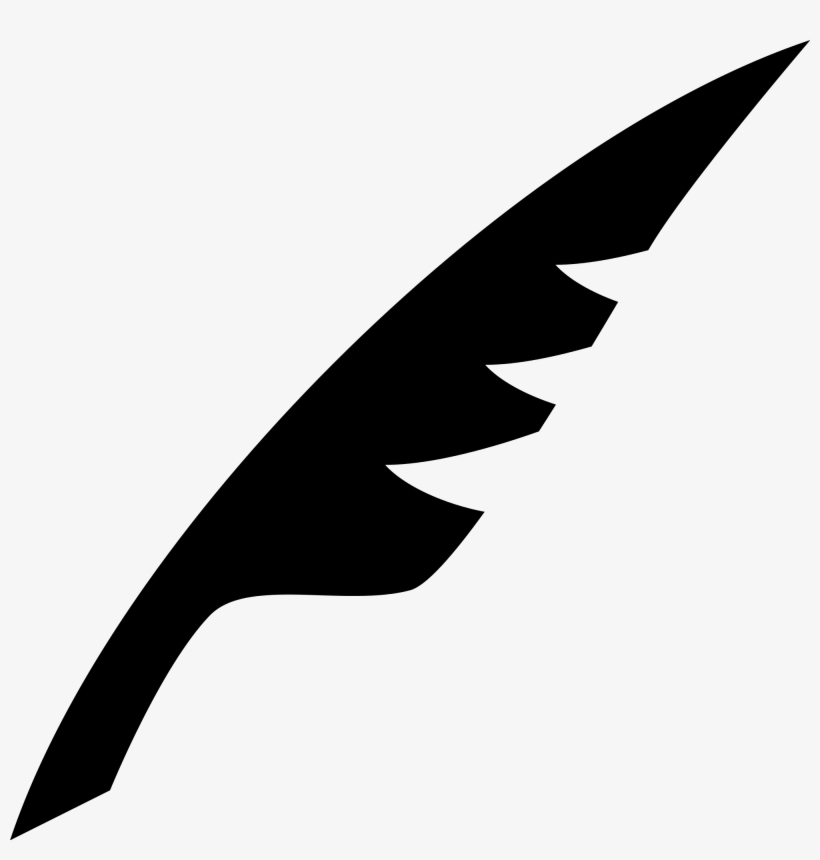 Vector Free Stock File Simpleicons Business Black Shape - Quill Icon, transparent png