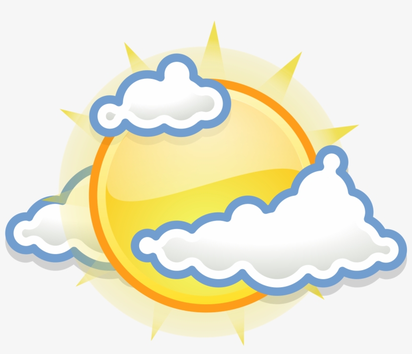 Open - Scattered Clouds Weather Symbol, transparent png