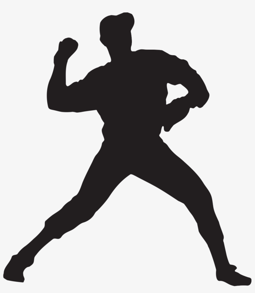 Baseball Player Silhouette Clipart Baseball Pitcher Clipart No