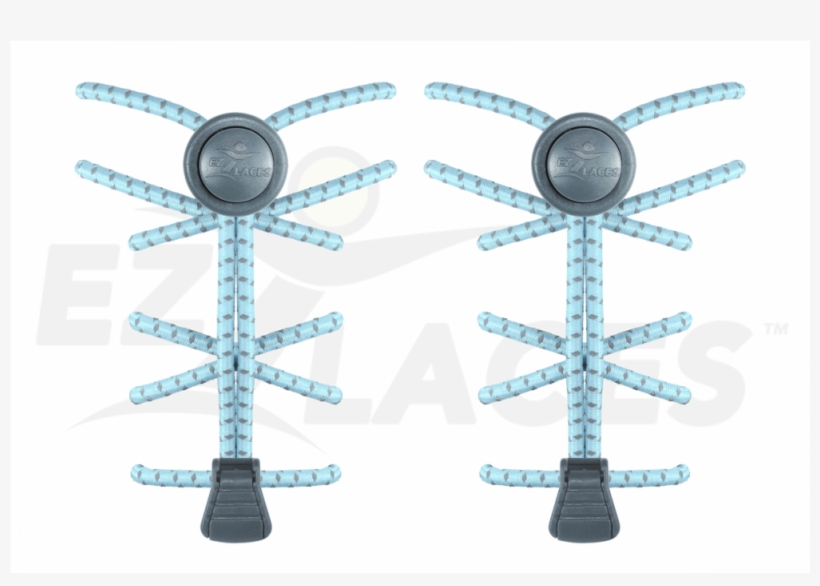 Blue Steel - Ezlaces No-tie, Reflective, High Performance, Elastic, transparent png