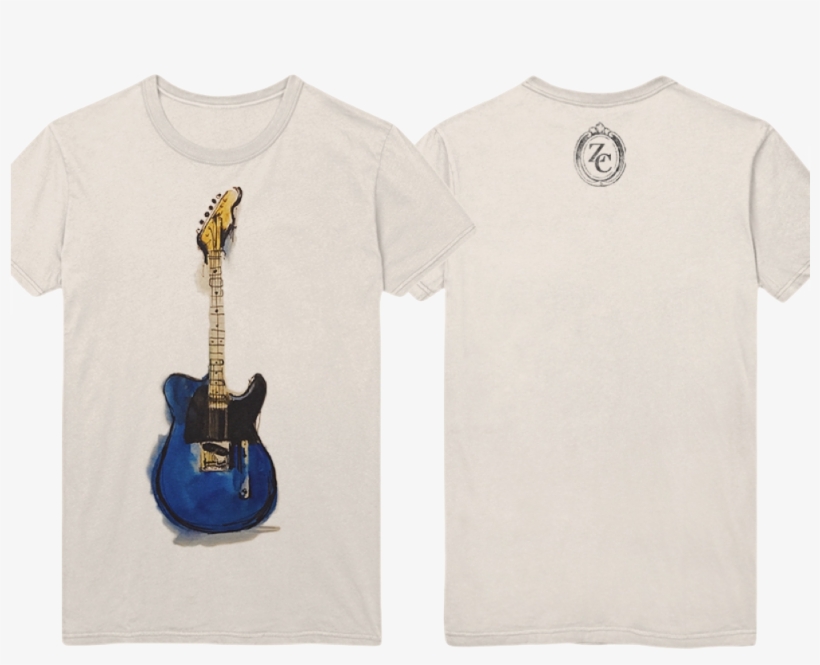 Blue Tele Watercolor Front And Back T Shirt Only, transparent png