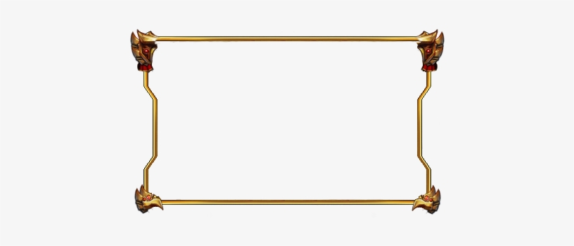 Free Gold Border Stylish - Facecam Border, transparent png