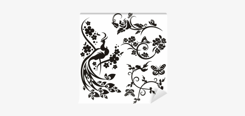 Style And Apply Peacock Wall Decal, transparent png