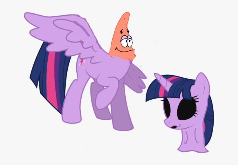 Alicorn, Disguise, Edited Edit, Patrick Star, Pony, - Little Pony Clipart, transparent png