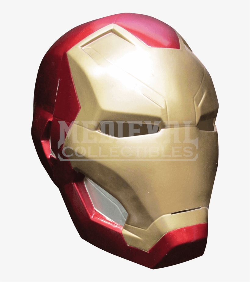 Adult Civil War Iron Man Two Piece Mask - Captain America Civil War Iron Man Mask, transparent png