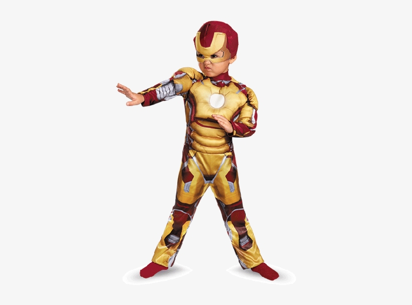 Iron Man Mark 42 Toddler Boys Muscle Costume - Disguise Boy's Iron Man Mark 42 Costume, transparent png