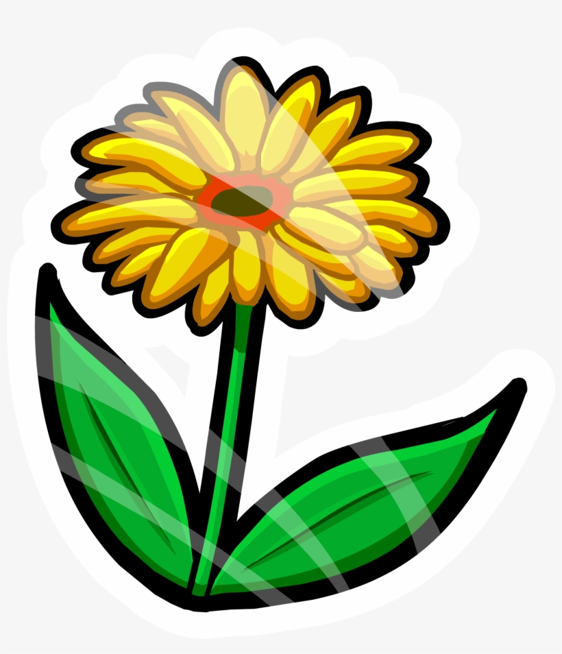 Spring Flower Pin Icon - Flor Club Penguin, transparent png