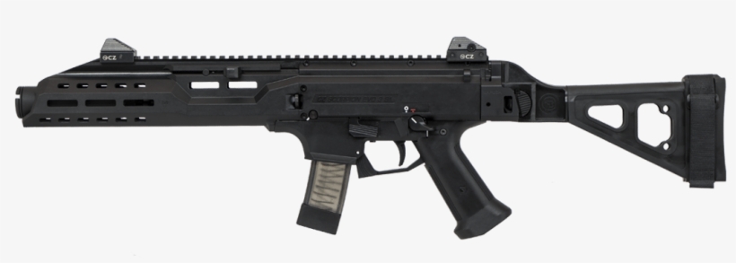 Cz Scorpion Evo 3 S1 Pistol W/ Flash Can And Folding - New Guns Coming Out In 2018, transparent png
