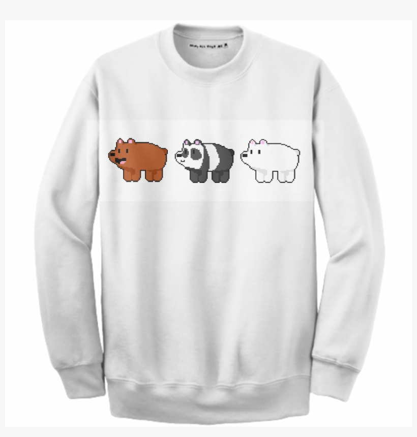 Shop We Bare Bears Sweatshirt Cotton Sweatshirt By - Design, transparent png