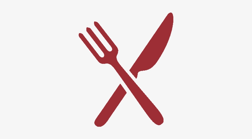 Restaurant Icons Colored Food - Fork And Knife Png, transparent png