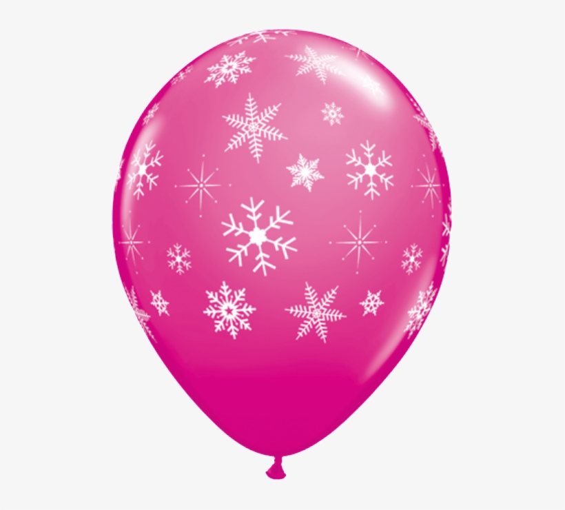 Pink Snowflake Balloons, transparent png