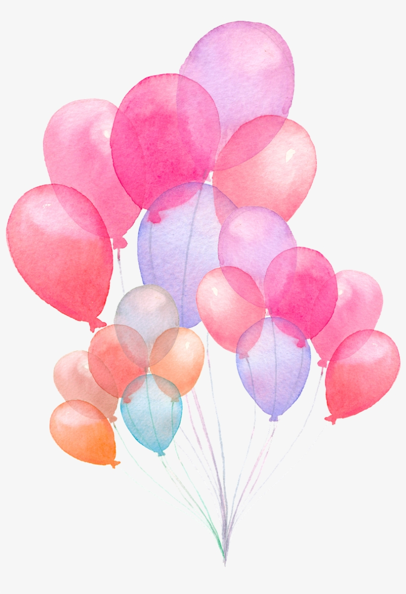 Colorful Balloons Png Picture - Baby Shower Guest Book Storybook: Elephant & Balloons, transparent png