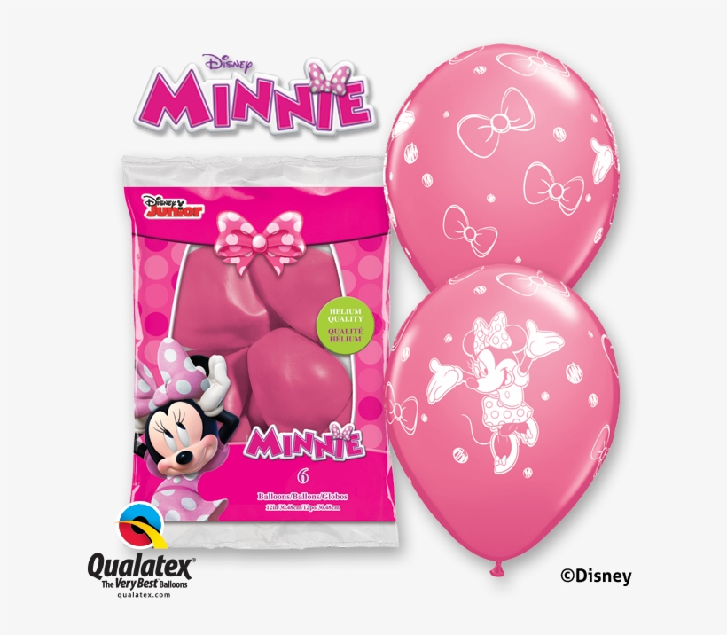 Minnie Mouse Latex Balloons 6s, transparent png