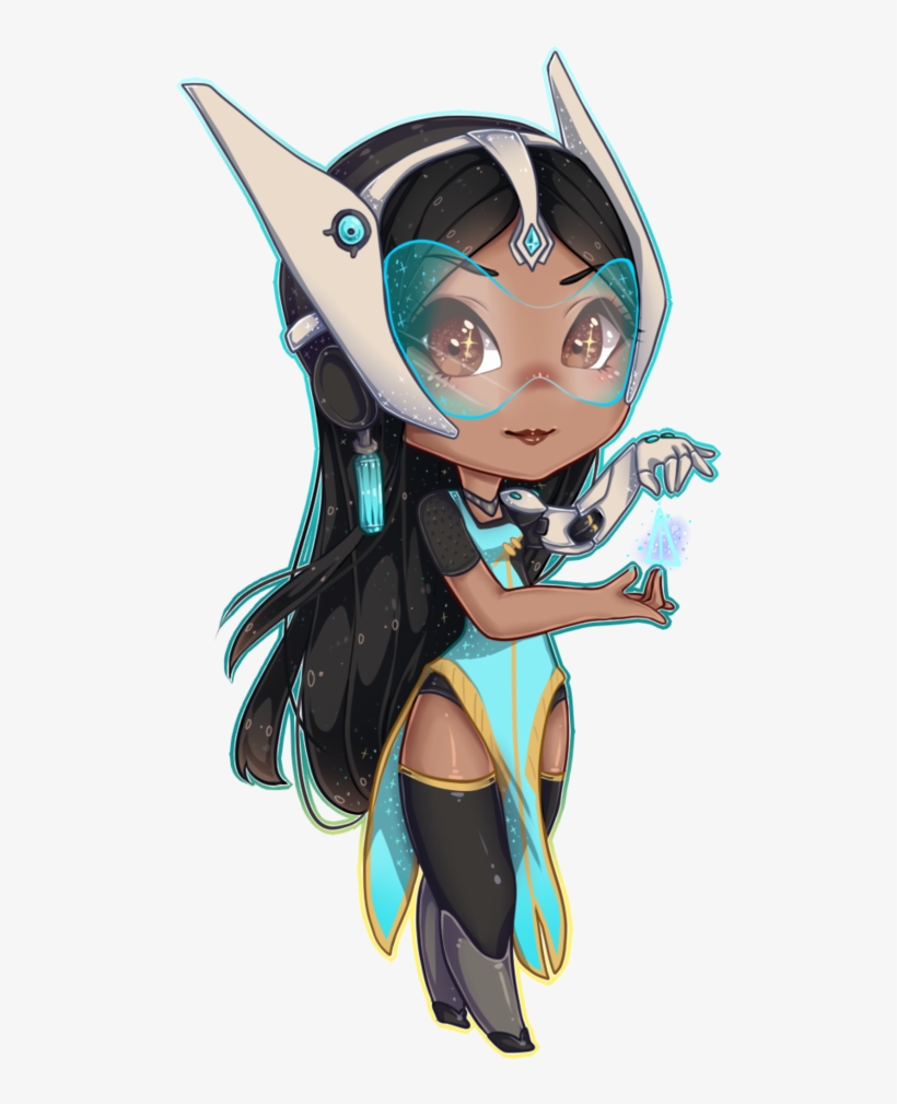 Lucio Drawing Symmetra - Chibi Symmetra Fanart, transparent png