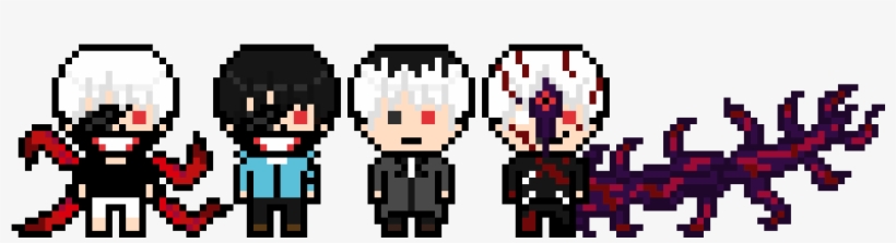 Kaneki Ken Danganronpa Pixel Arts - Tokyo Ghoul Pixel Art, transparent png