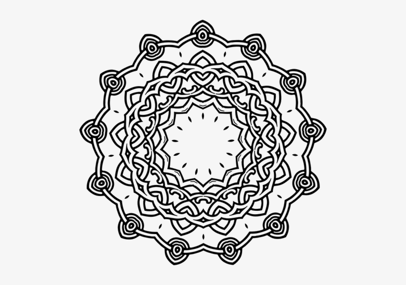 Geometrical Flower Image Public Domain Vectors - Clip Art, transparent png