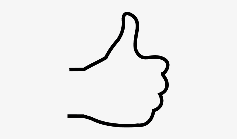 Thumbs Up, White Hand, Ios 7 Interface Symbol Vector - Transparent Thumbs Up White Hand, transparent png