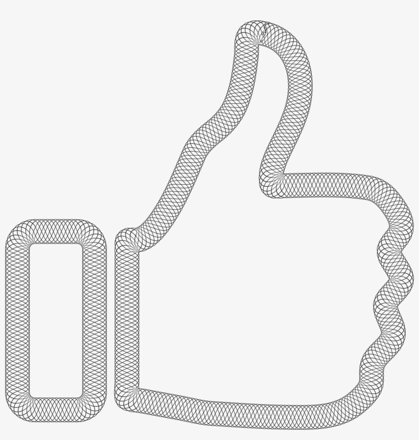This Free Icons Png Design Of Guilloche Thumbs Up, transparent png