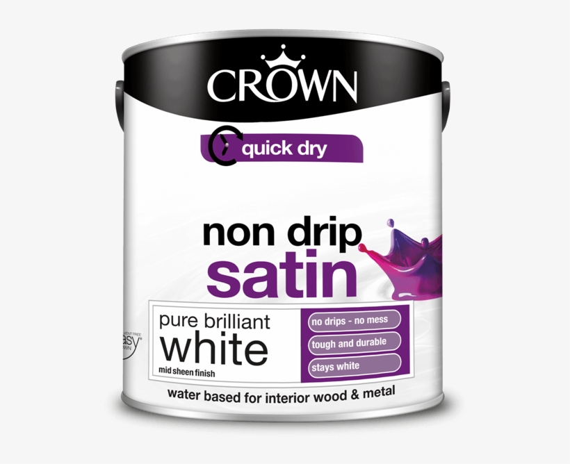 Wood And Metal Paint Crown Non Drip Satin Bril - Crown Satin Gloss, transparent png
