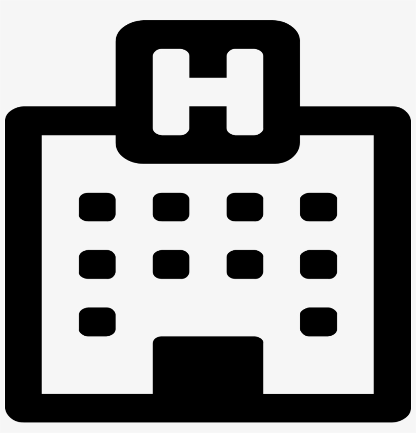 Hospital Comments - Hospital Icon Black And White, transparent png