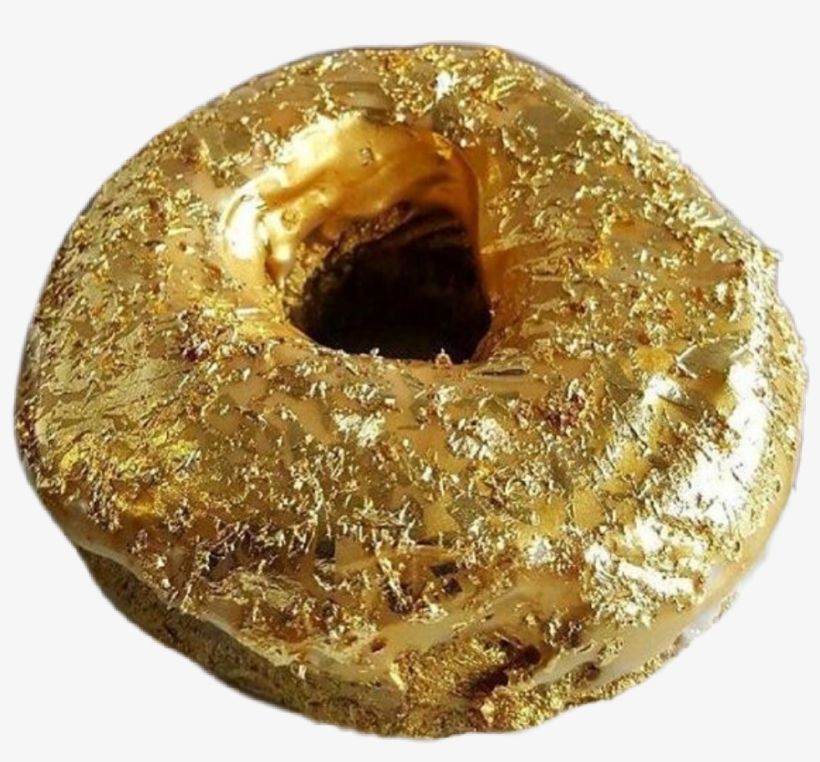 14 Carat Gold Donut, transparent png