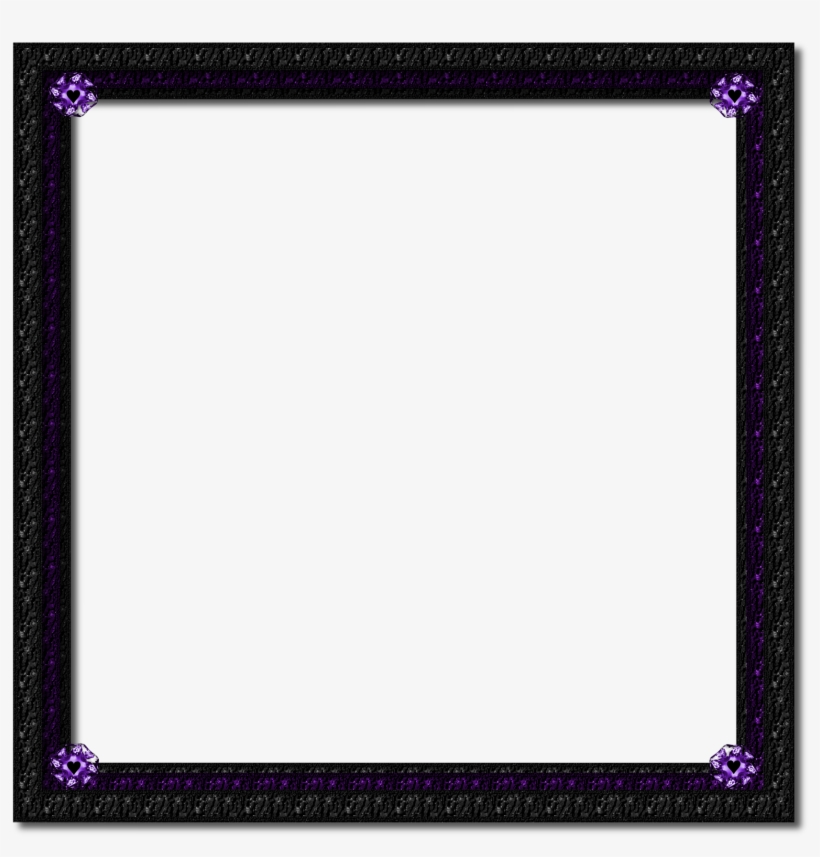 Purple Frame Png - Black Frame 8x10 Png, transparent png