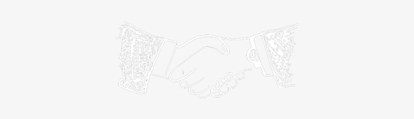 Sketch Of Two Handdrawn Hands That Are Shaking In Agreement - Tremor, transparent png