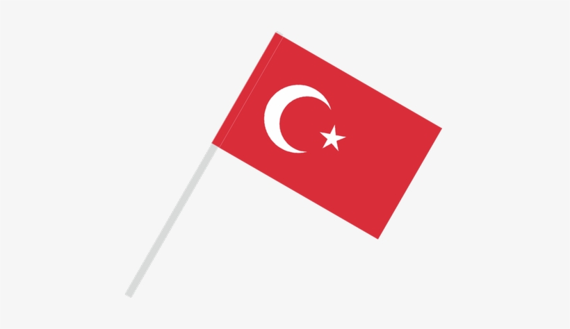 Flag With Flagpole Tunnel - Turkey Flag Pole Png, transparent png