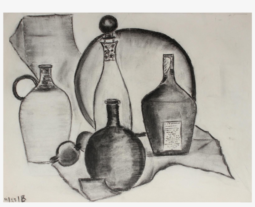 Modernist With Charcoal Chairish - Still Life With Bottles, transparent png