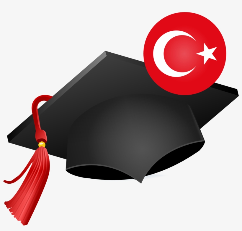 Graduation Hat With Turkish Flag - No College, transparent png