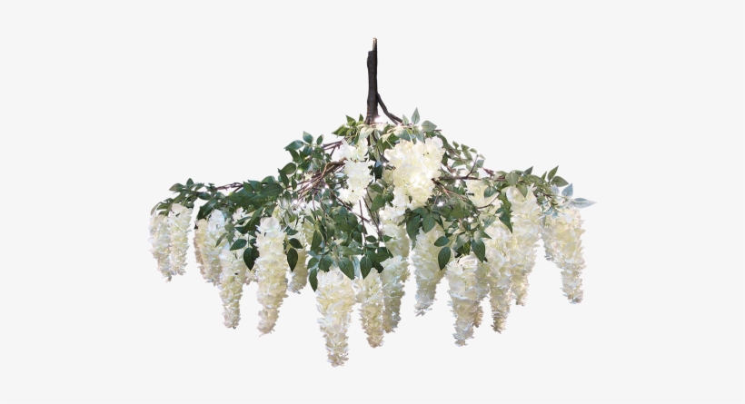 Wisteria White Hanging Branch 150cm - Wisteria, transparent png