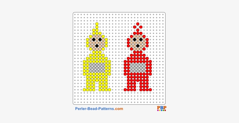 Perler Bead Pattern Teletubbies - Hama Beads De Hallowee, transparent png