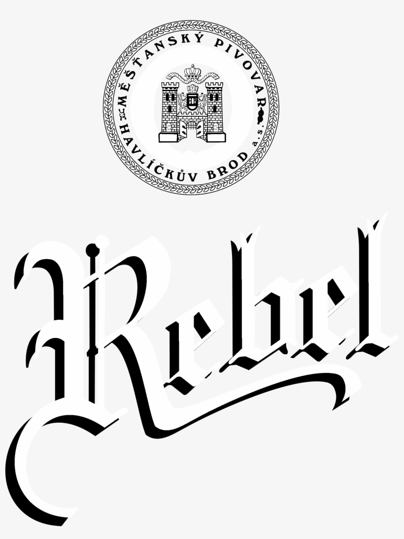 Rebel Logo Black And White - Life, transparent png