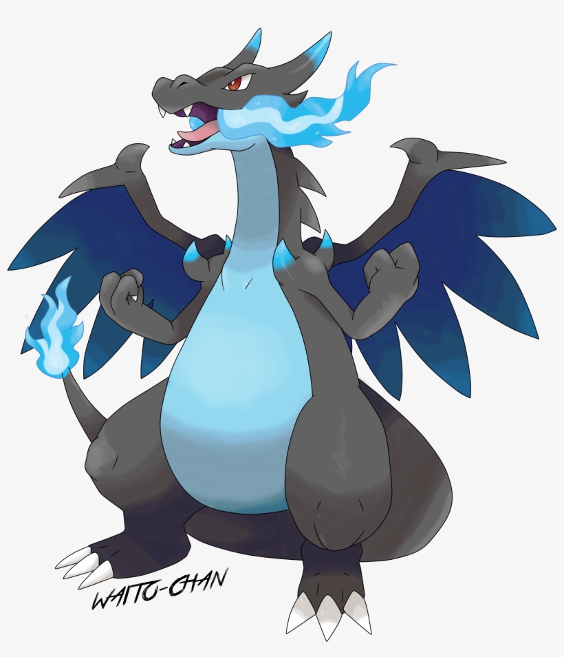 Mega Charizard X By Waitochan On Deviantart Image Library Charizard Mega Evolution Png 2454x27 Png Download Pngkit
