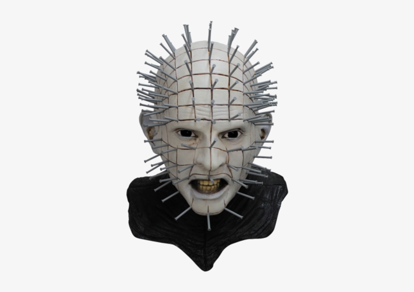 Pinhead Hellraiser Horror Mask Super Deluxe Halloween - Hellraiser Mask, transparent png
