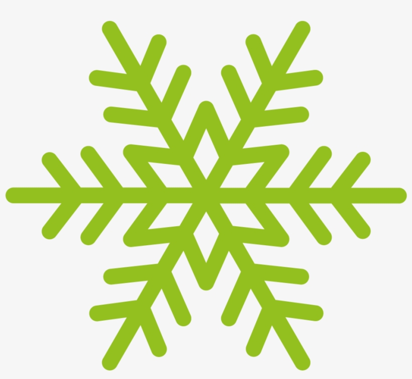 Ski & Snow Icon-01 - Snowflake Silhouette, transparent png