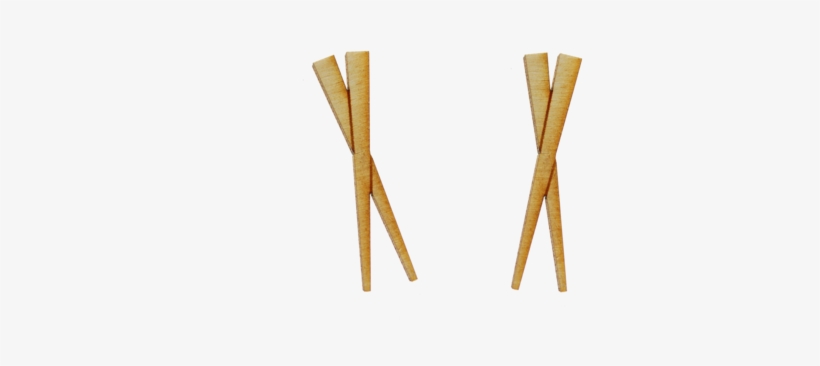 Chopstick Earrings By Vinca In Birch Wood - Plywood, transparent png