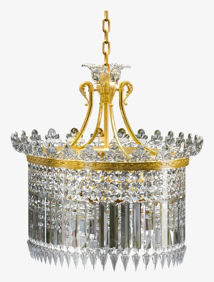 Crinoline Chandelier 13l, transparent png