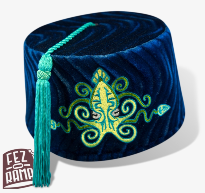 Blue Kraken Fez - Custom Fez, transparent png
