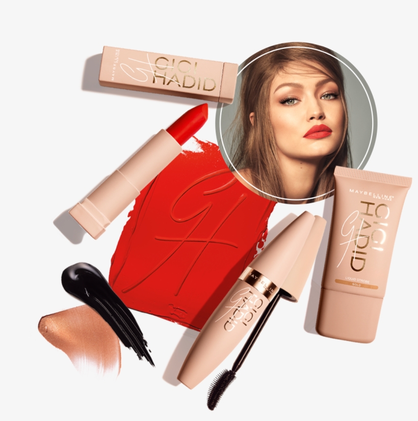 Gigi Hadid Maybelline Collection - Collection Gigi Hadid Maybelline, transparent png