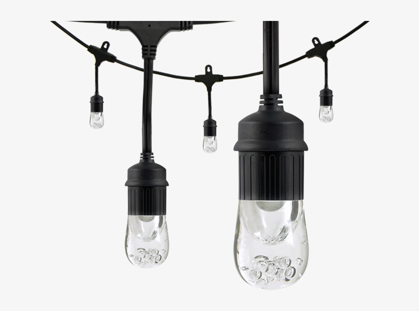 Enbrighten Classic Led Café String Lights, 36ft - Enbrighten 33307 Cafe Led Lights (18ft; 9 Acrylic Bulbs), transparent png