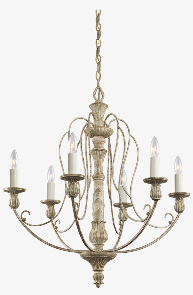 Astonishing Distressed White Chandelier Farmhouse Lighting - Kichler Hayman Bay Chandelier, transparent png