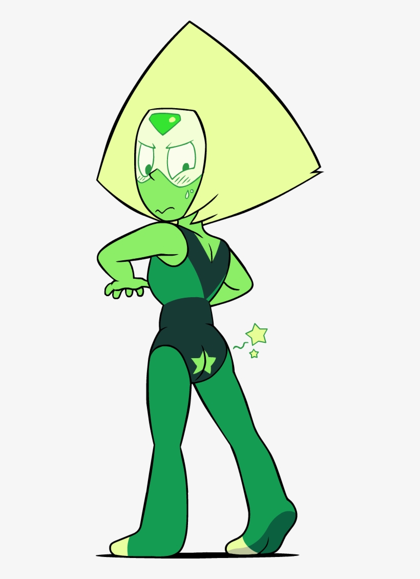 Green Leaf Fictional Character Cartoon Clip Art Standing - Peridot Anal Steven Universe, transparent png